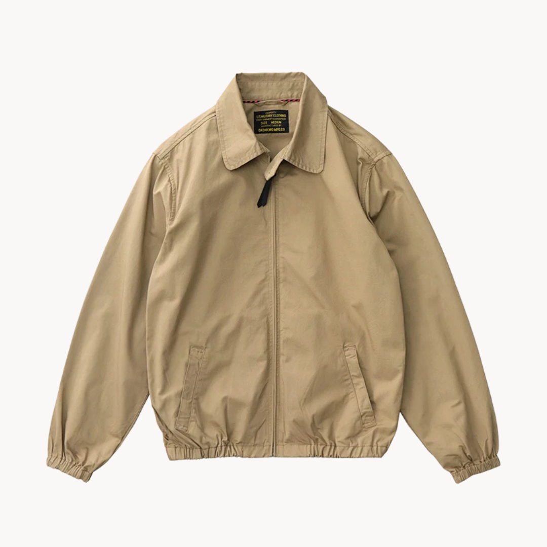 Men's Boxy Casual Jacket with Zipper and Stormproof Pockets 2