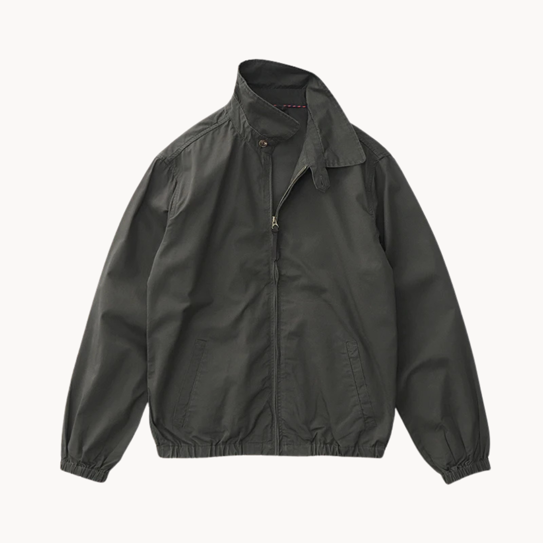 Men's Boxy Casual Jacket with Zipper and Stormproof Pockets 3