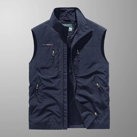 Men's Breathable Cargo Vest with Smart Pockets 0