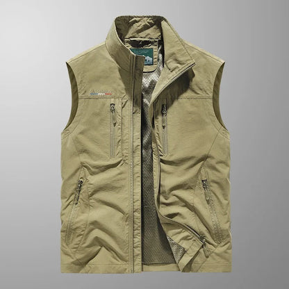 Men's Breathable Cargo Vest with Smart Pockets 1