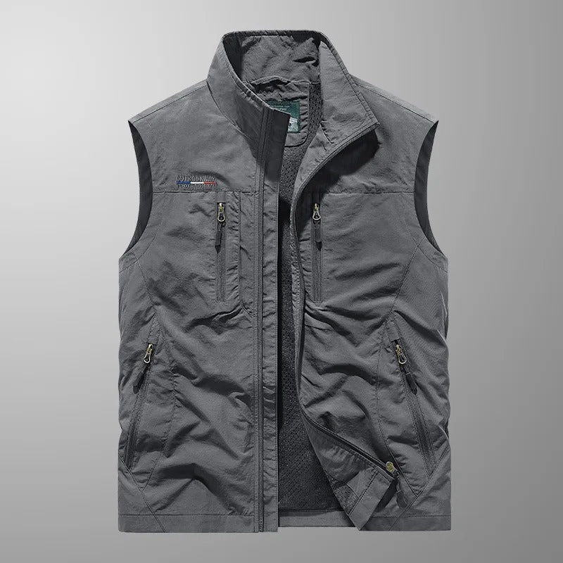 Men's Breathable Cargo Vest with Smart Pockets 4