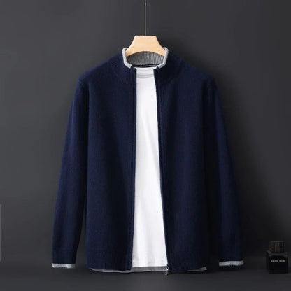 Men's Cashmere Zip Sweater for Timeless Elegance 1