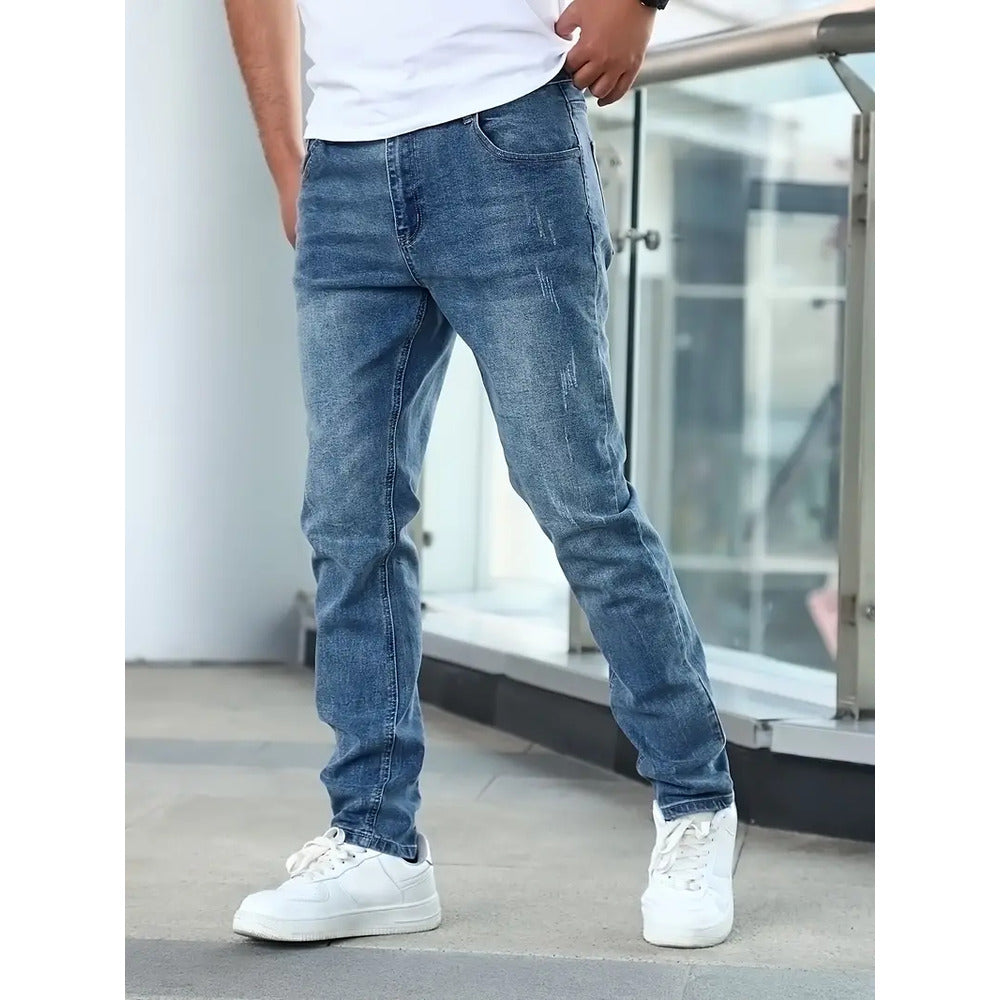 Men's Casual Denim Jeans with Pockets 1