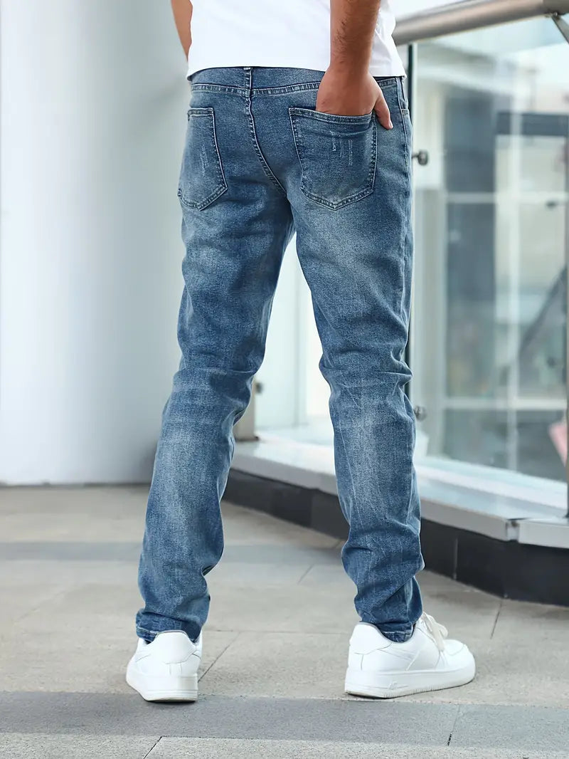 Men's Casual Denim Jeans with Pockets 5