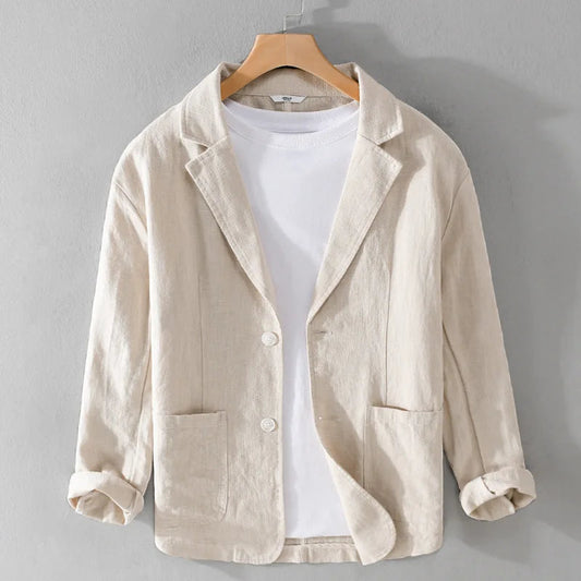 Men's Casual Linen Jacket 0