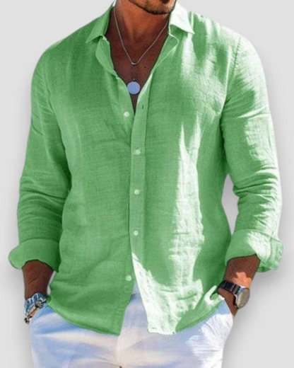 Men's Casual Linen Shirt 10