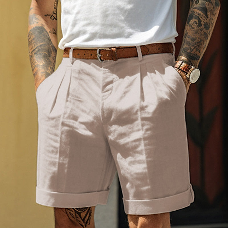 Men's Casual Linen Shorts 1