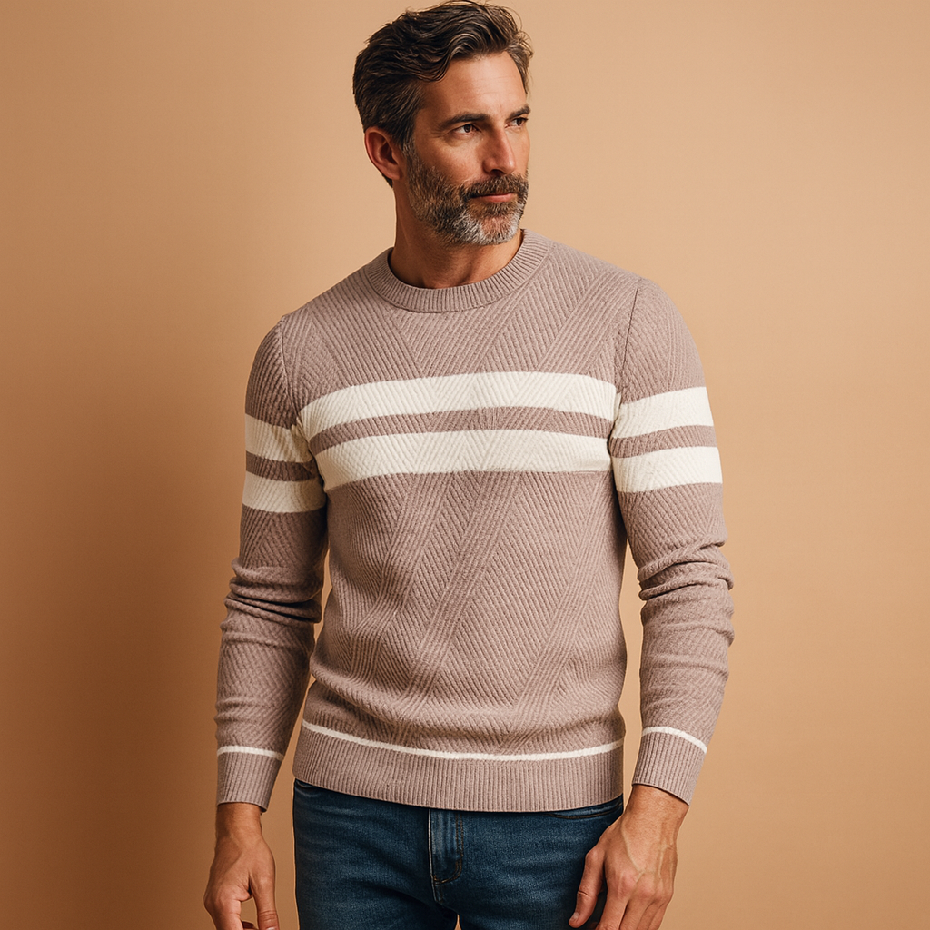 Men's Casual Round Neck Sweater 1