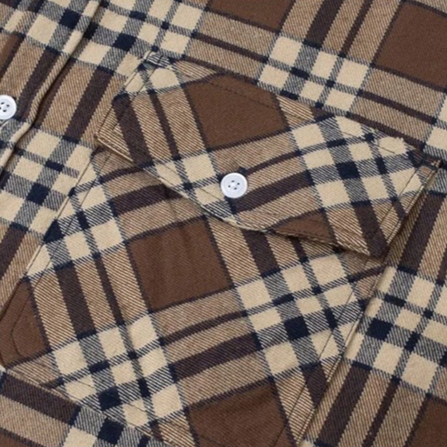 Men's Checkered Flannel Shirt with Fleece Lining 4