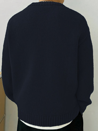 Men's Classic Knitted Sweater for Effortless Style 4