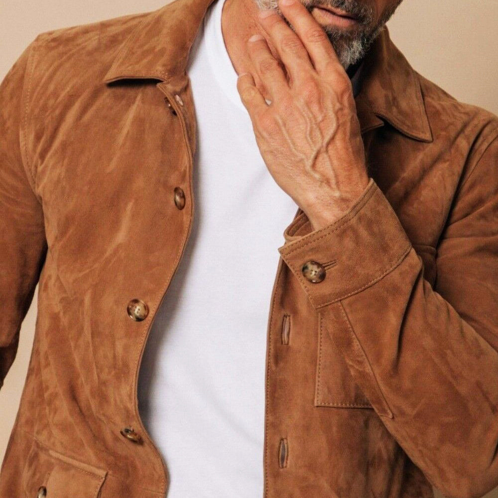 Men's Classic Suede Safari Jacket 4