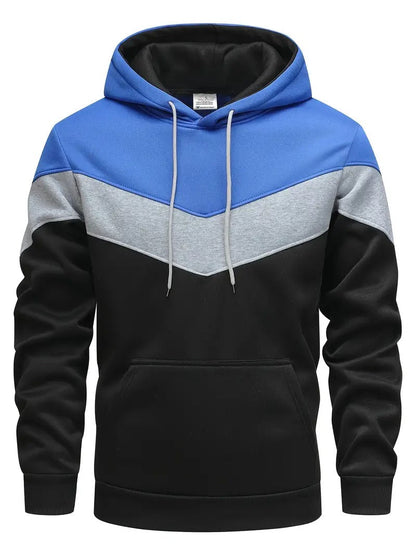 Men's Color Block Graphic Hoodie 7