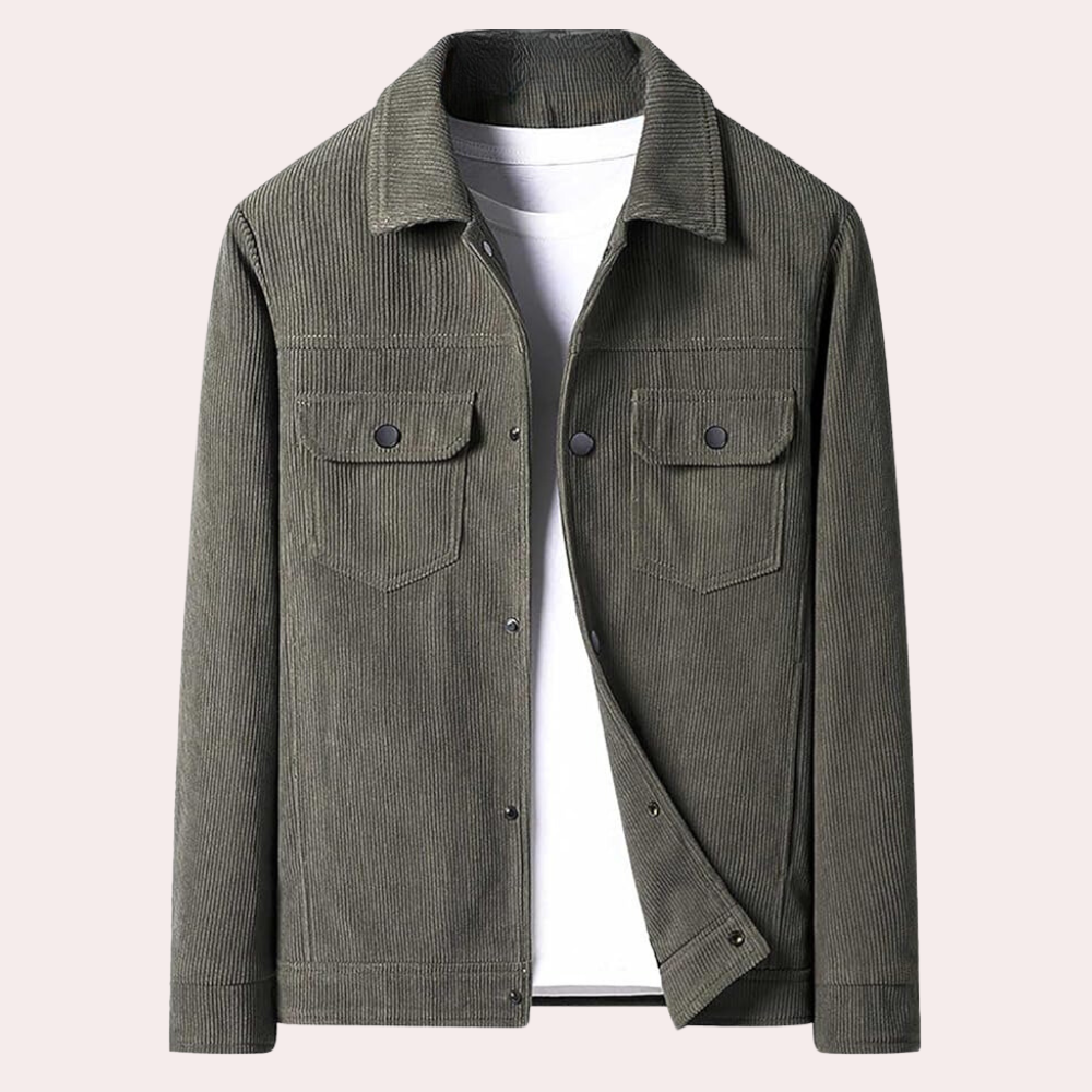 Men's Corduroy Jacket with Pockets 3