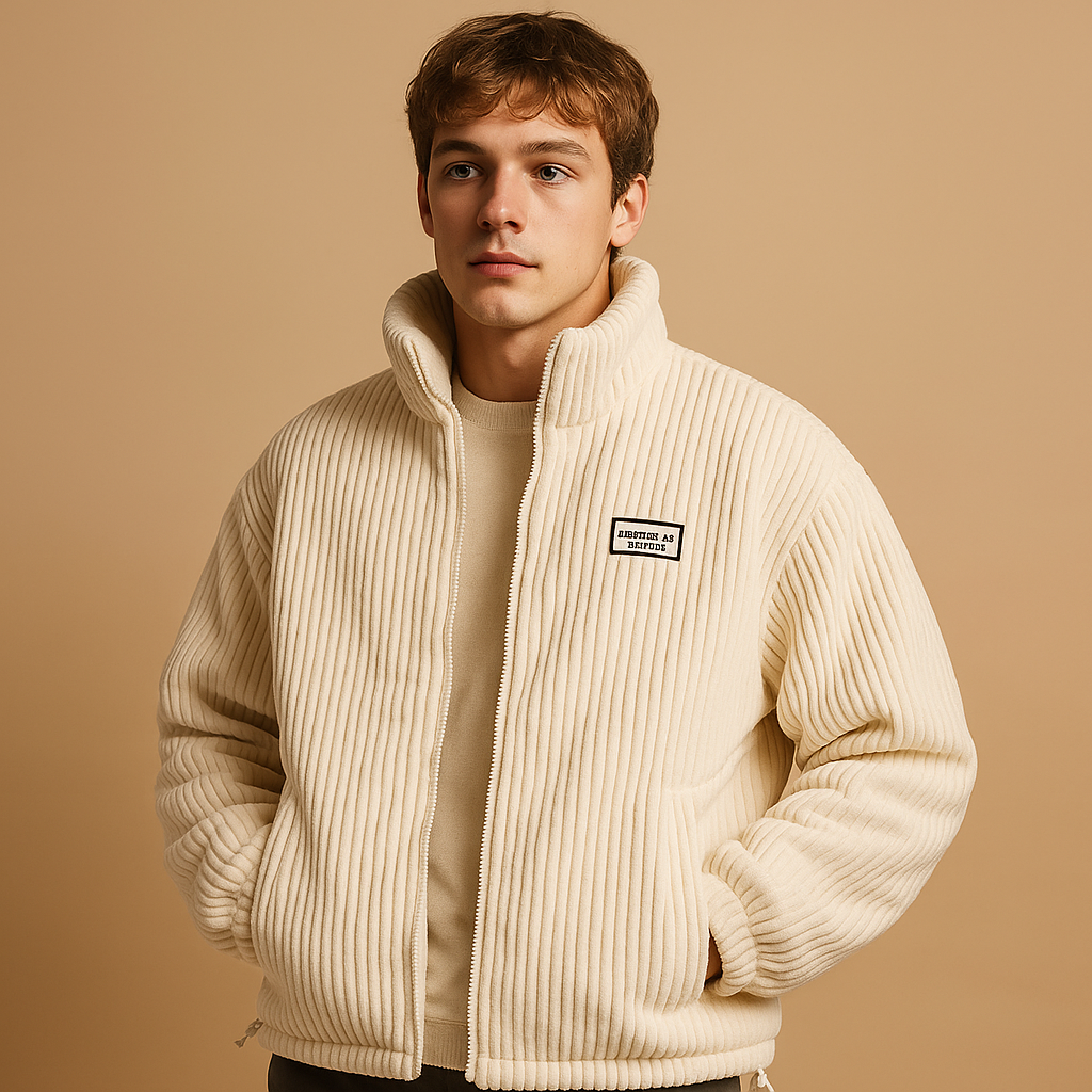 Men's Corduroy Jacket with Warm Lining 1