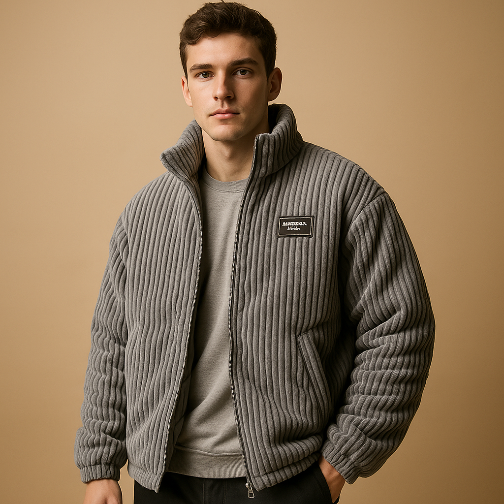 Men's Corduroy Jacket with Warm Lining 2