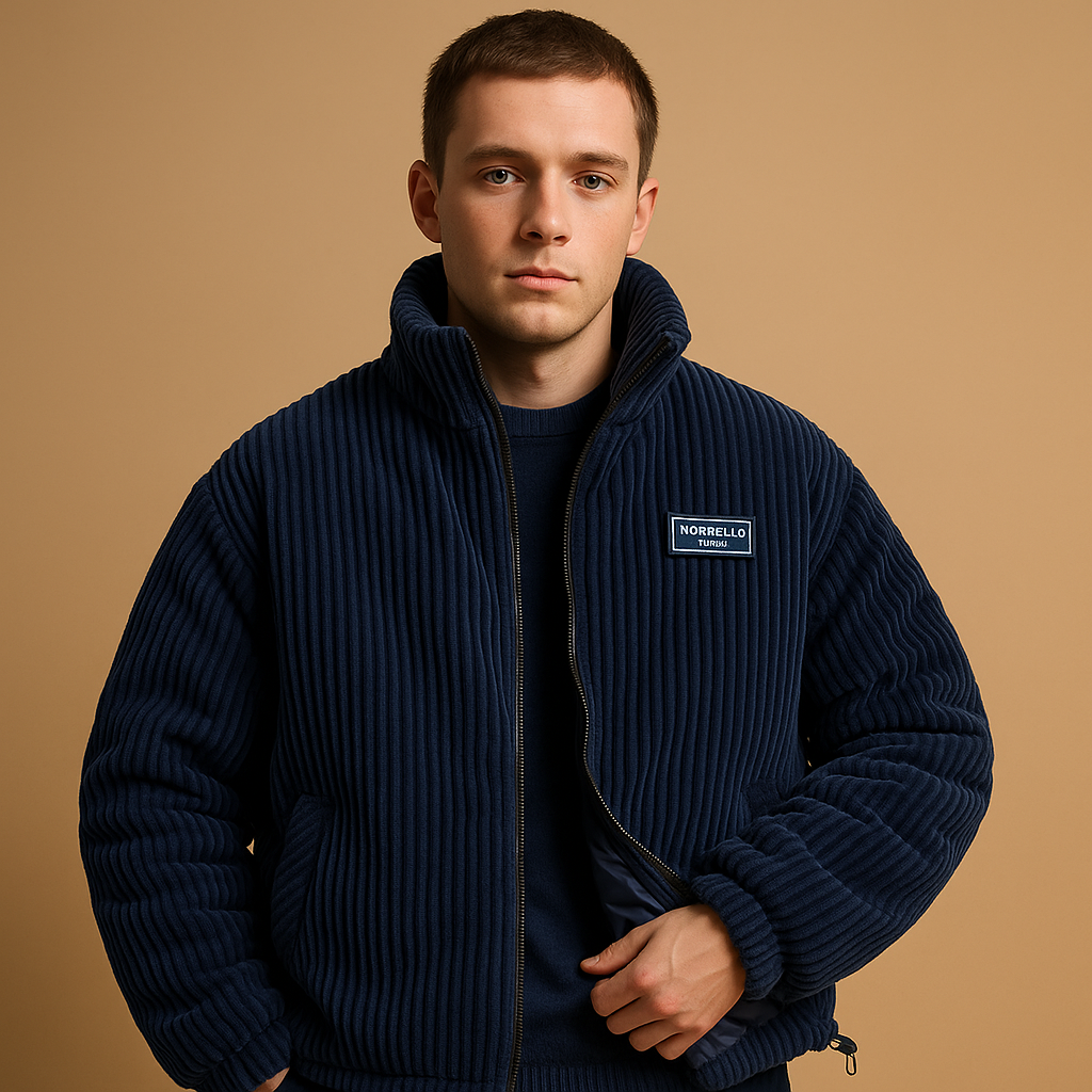 Men's Corduroy Jacket with Warm Lining 4