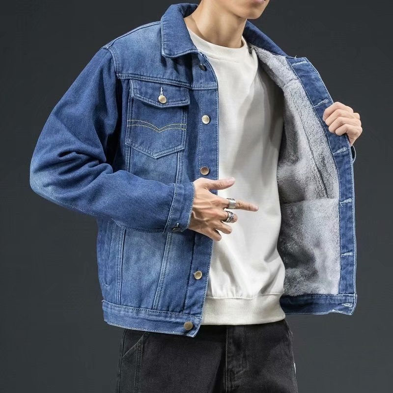 Men's Denim Jacket with Unique Modern Design 2