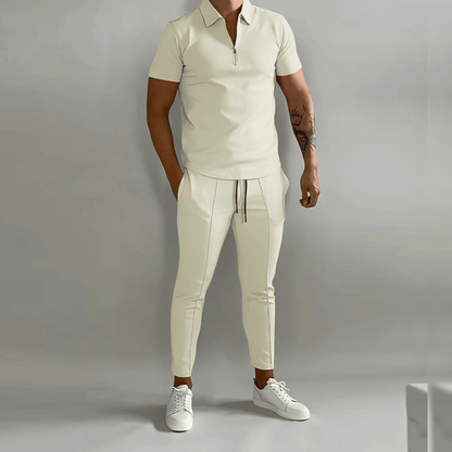 Men's Elegant Polo Shirt and Trouser Set 2