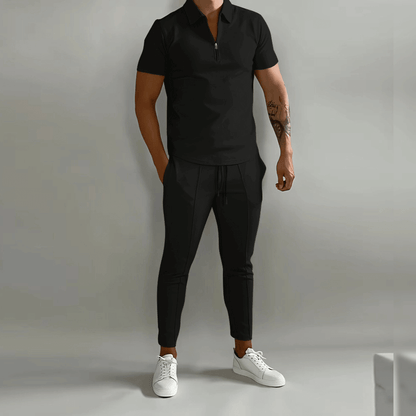 Men's Elegant Polo Shirt and Trouser Set 3