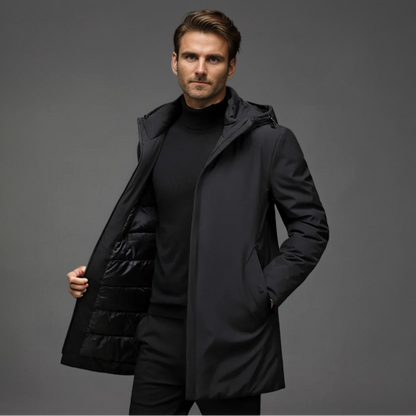 Men's Elegant Warm Winter Jacket with Hood 3