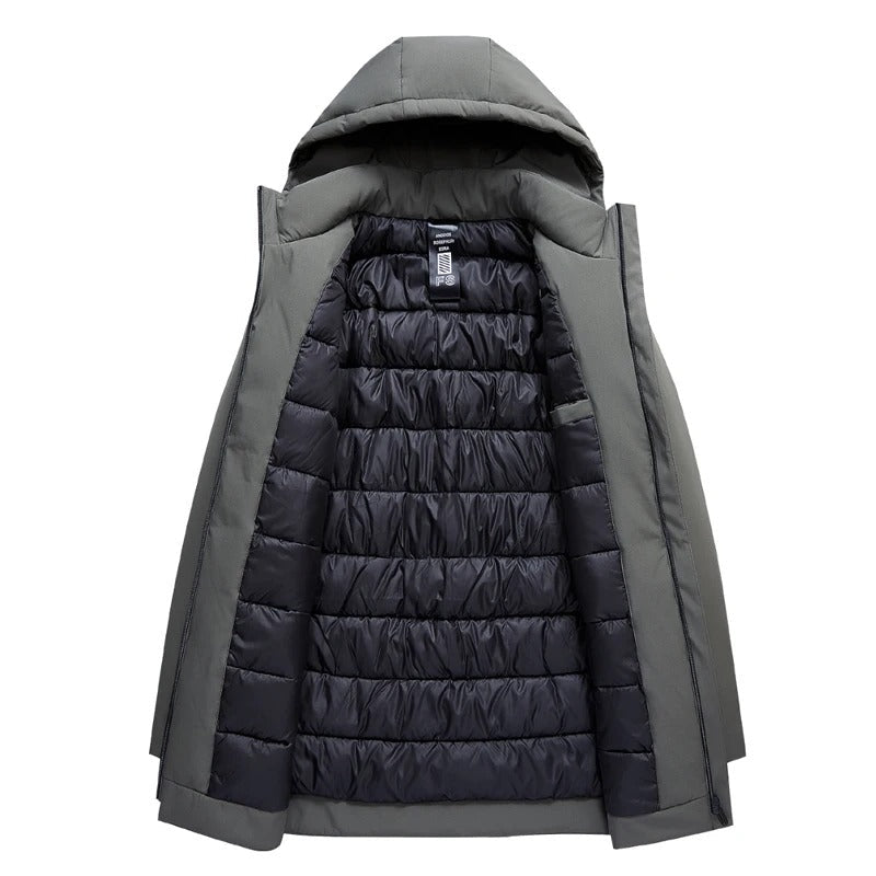Men's Elegant Warm Winter Jacket with Hood 5