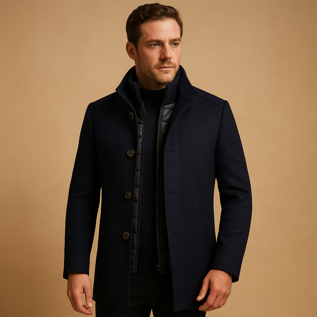 Men's Elegant Woolen Jacket for Formal and Casual Wear 2