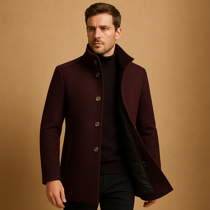 Men's Elegant Woolen Jacket for Formal and Casual Wear 3
