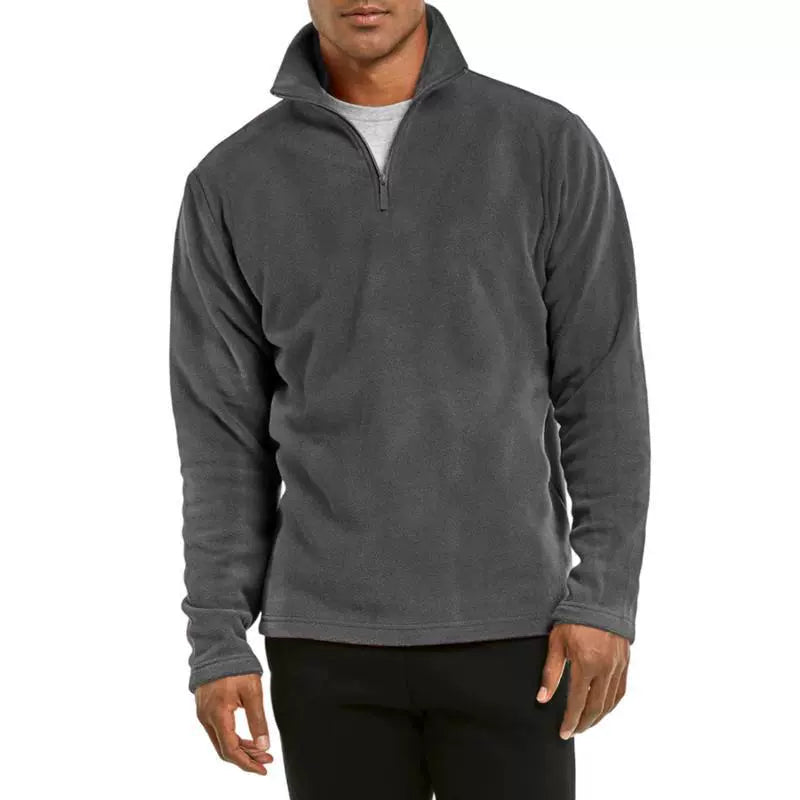 Men's Fleece Quarter Zip Pullover Jacket 1