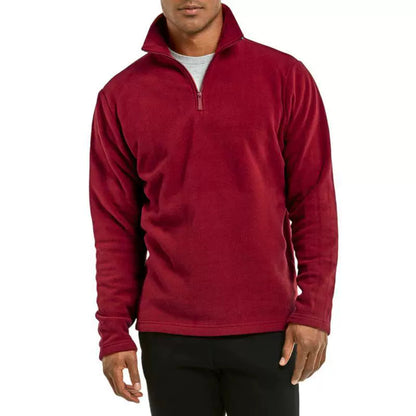 Men's Fleece Quarter Zip Pullover Jacket 4
