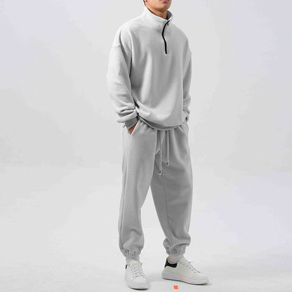 Men's Fleece Training Suit with Stand-Up Collar 2