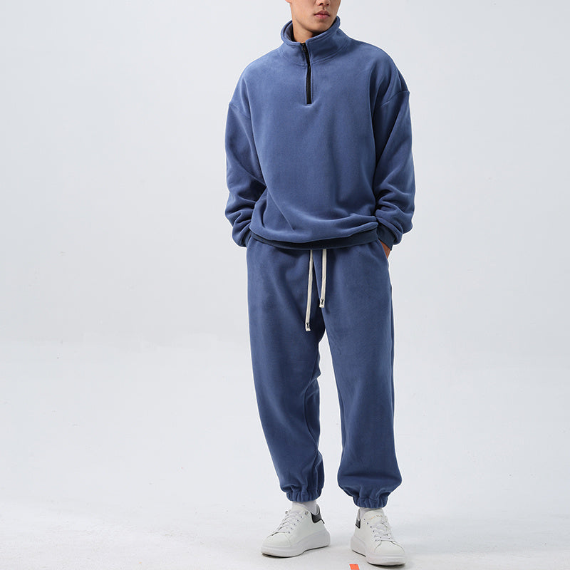 Men's Fleece Training Suit with Stand-Up Collar 5