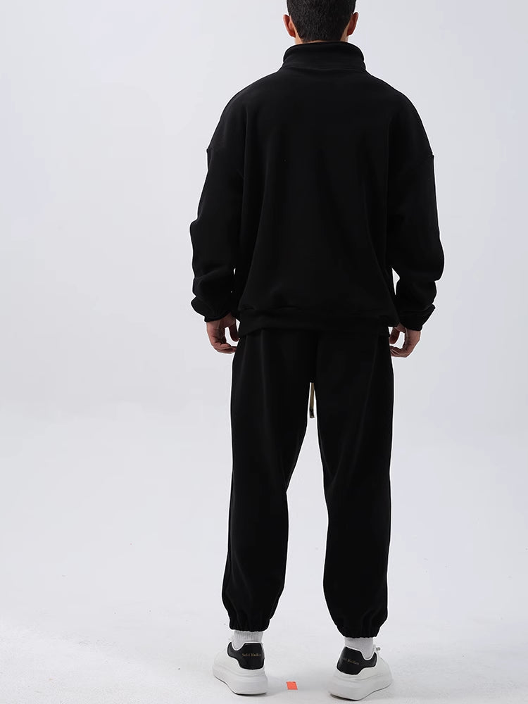 Men's Fleece Training Suit with Stand-Up Collar 8