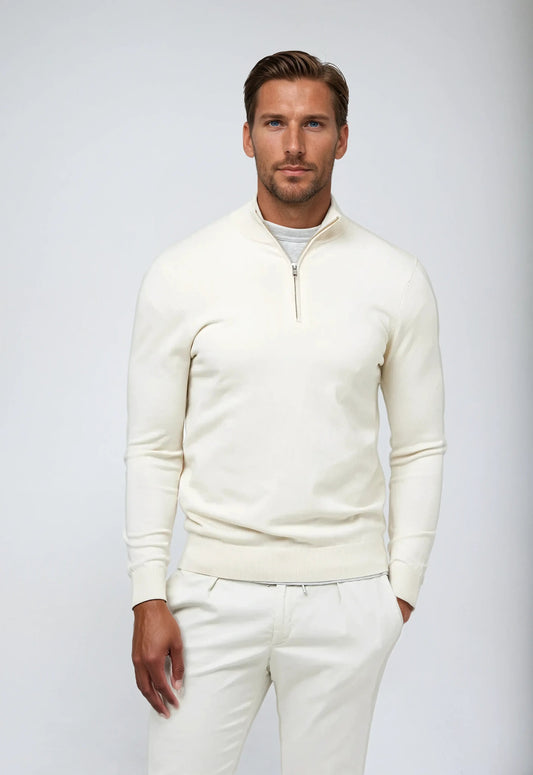 Men's Half-Zip Sweatshirt - Casual Fit Pullover Sweatshirt 0
