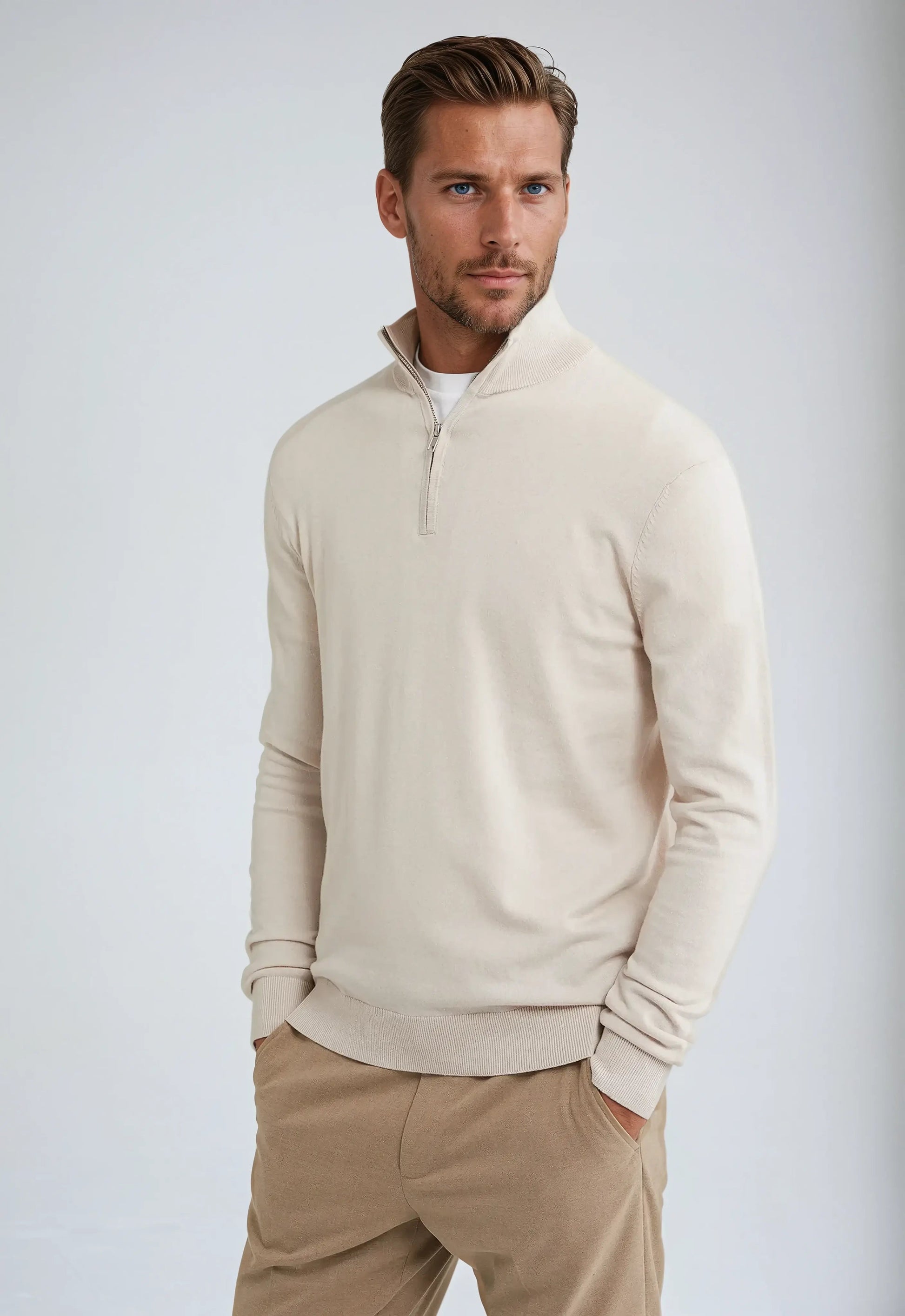 Men's Half-Zip Sweatshirt - Casual Fit Pullover Sweatshirt 5