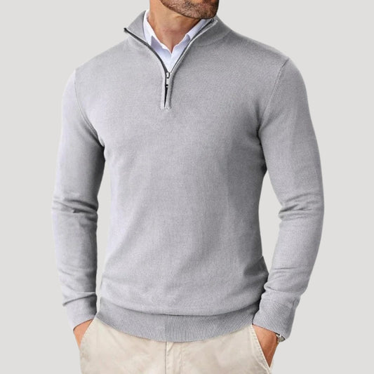 Men's Half Zip Knit Jumper - Smart Casual Knitwear 0