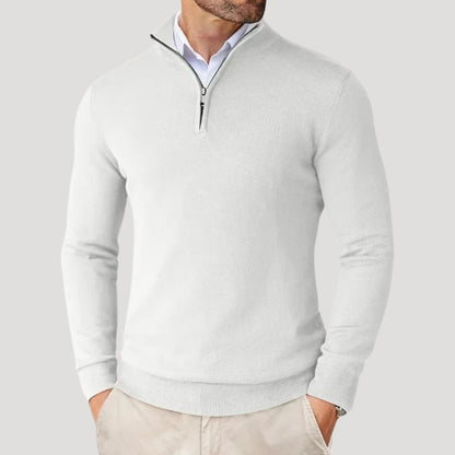 Men's Half Zip Knit Jumper - Smart Casual Knitwear 4