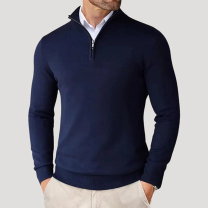 Men's Half Zip Knit Jumper - Smart Casual Knitwear 6