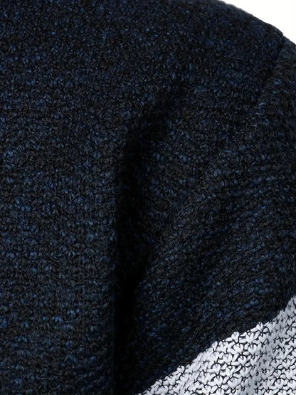 Men's Half Zip Sweater - Modern Knitted Design 1