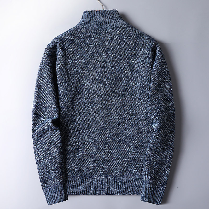 Men's Half Zip Sweater in Stylish Knit Fabric 3