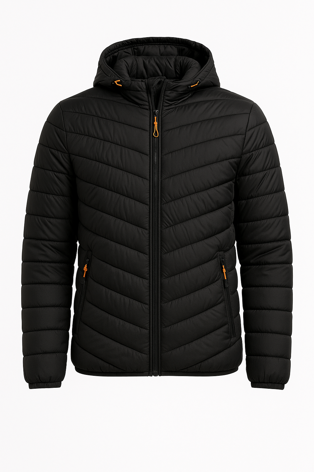 Men's Hooded Quilted Puffer Jacket for Winter 0