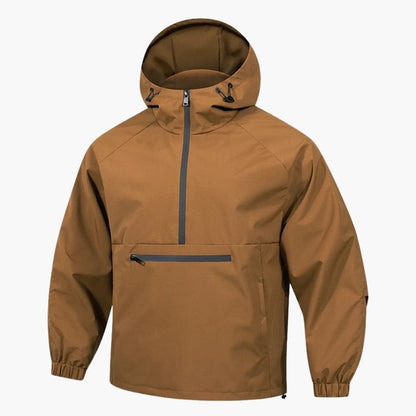Men's Hooded Softshell Jacket with Zip Pocket 1