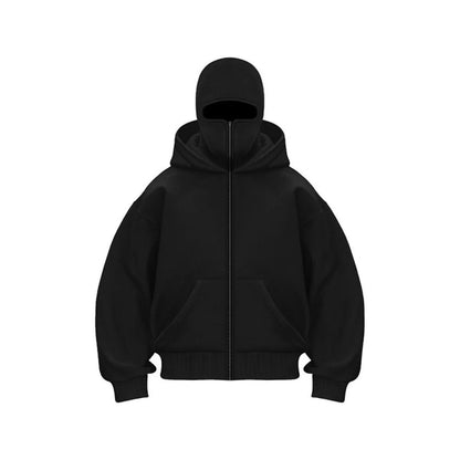 Men's Hooded Sports Sweatshirt with Balaclava 0