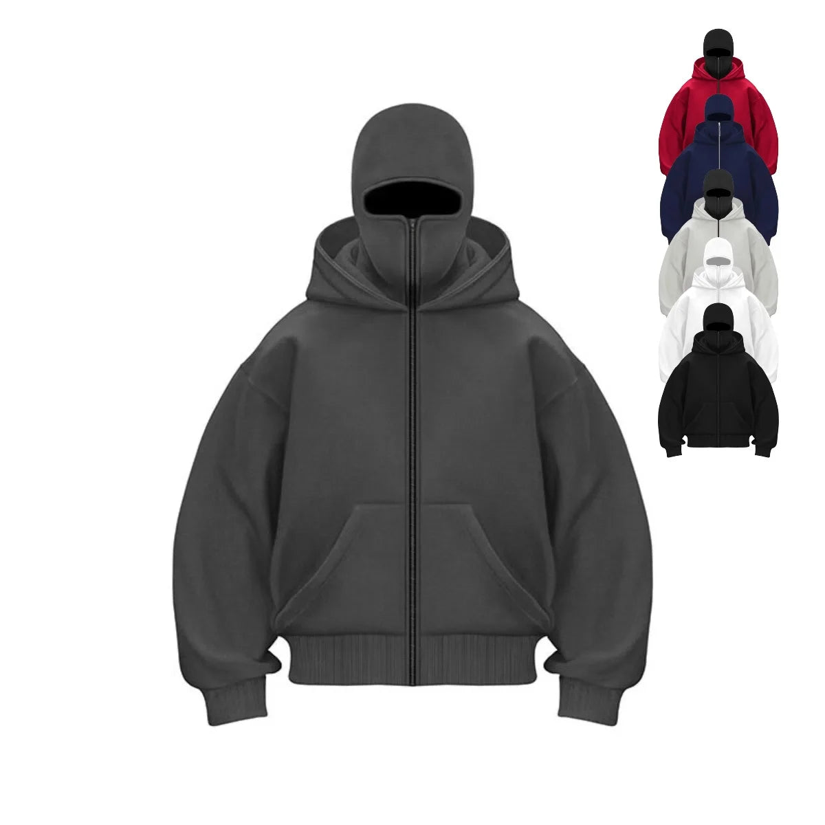 Men's Hooded Sports Sweatshirt with Balaclava 1
