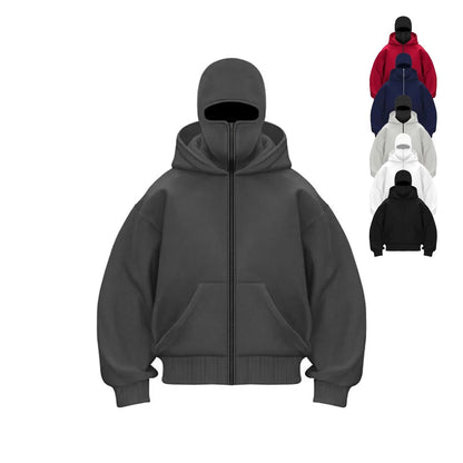 Men's Hooded Sports Sweatshirt with Balaclava 1