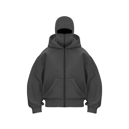 Men's Hooded Sports Sweatshirt with Balaclava 6