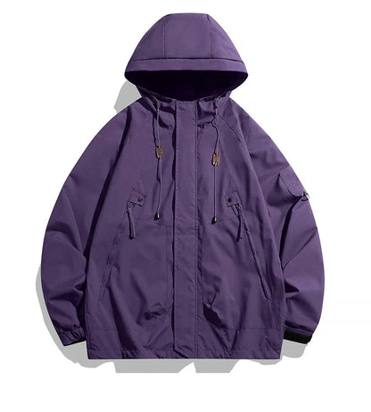 Men's Hooded Waterproof Windbreaker Jacket 6