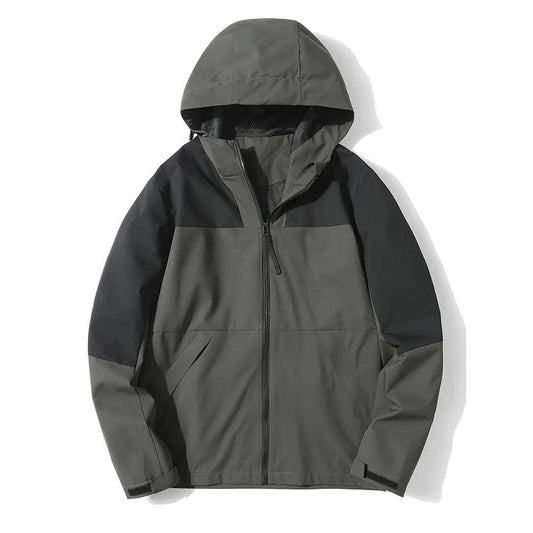 Men's Hooded Windbreaker Jacket 0