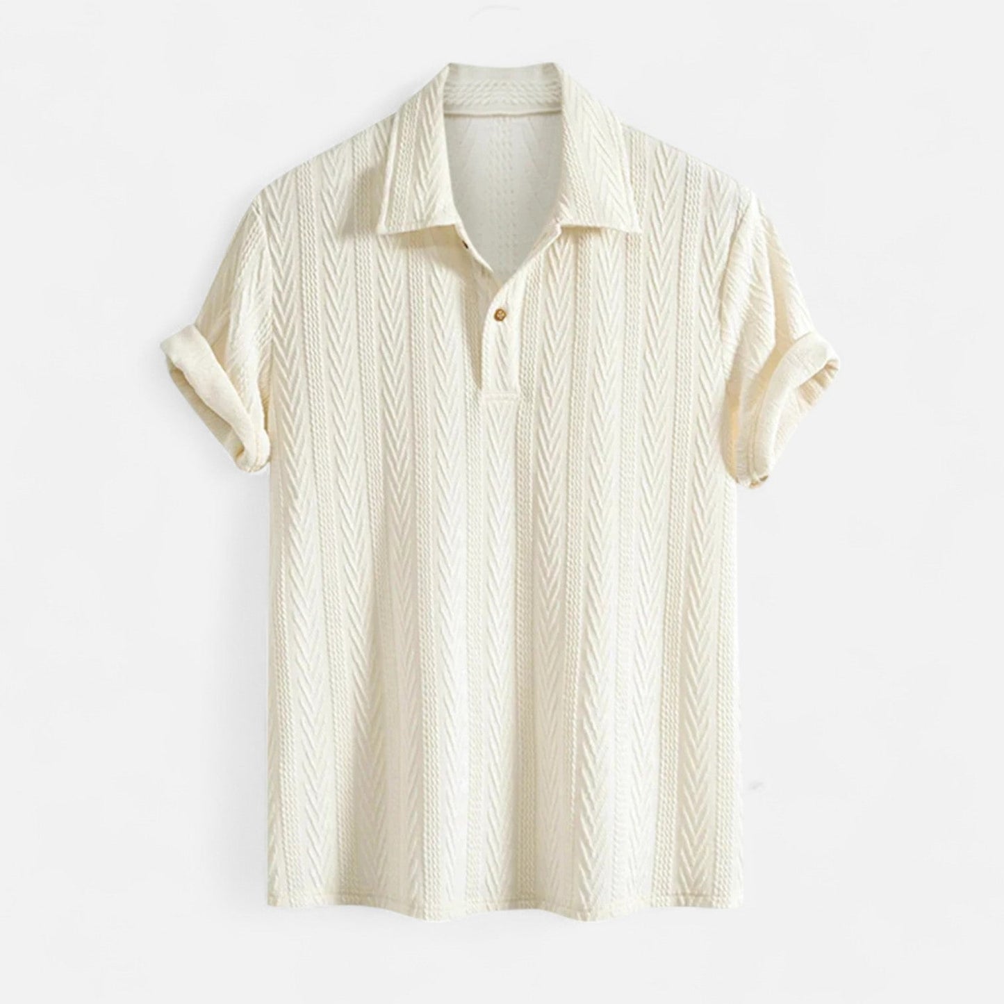Men's Jacquard Polo Shirt - Casual Elegance and Comfort 1