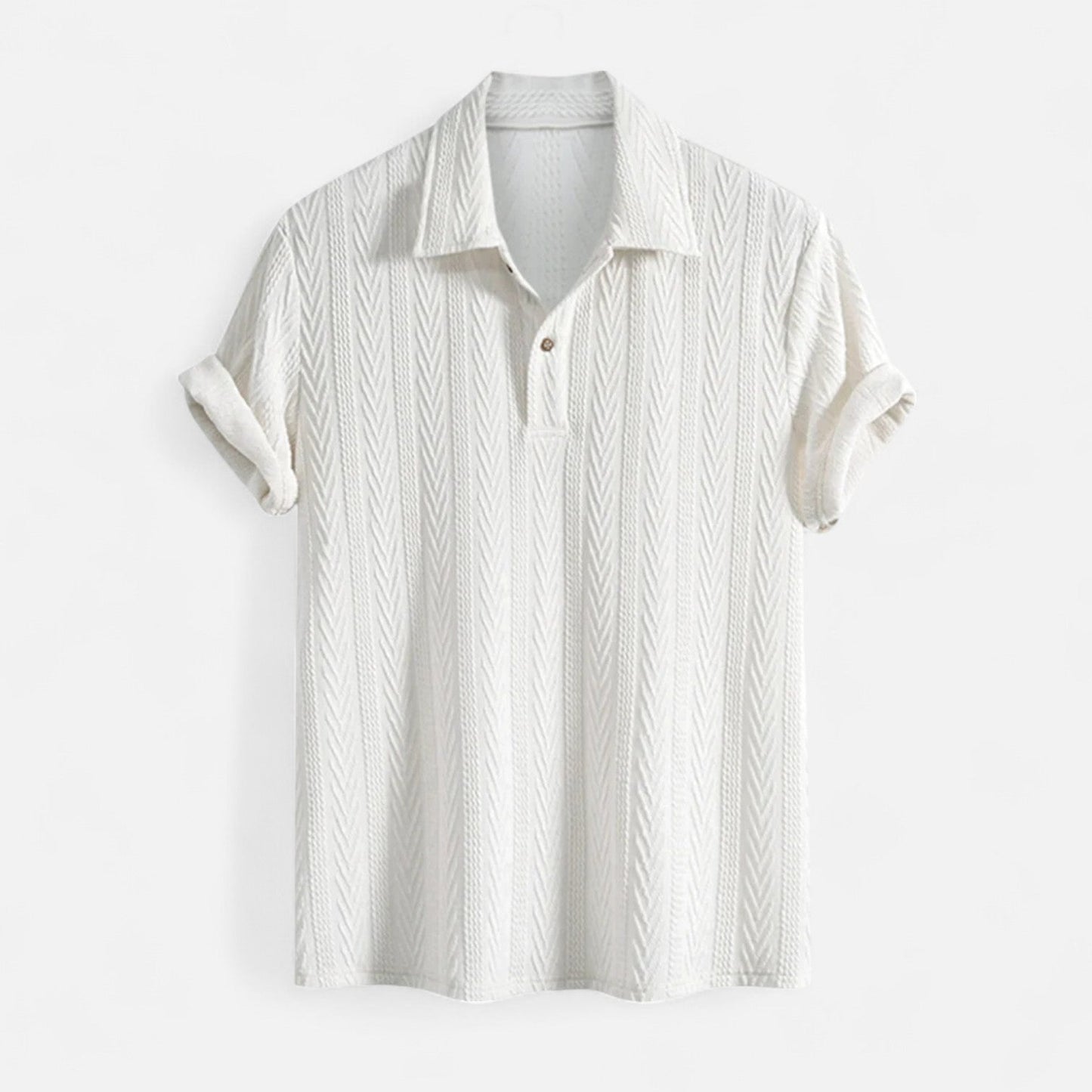 Men's Jacquard Polo Shirt - Casual Elegance and Comfort 2