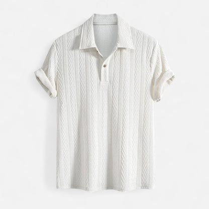 Men's Jacquard Polo Shirt - Casual Elegance and Comfort 2
